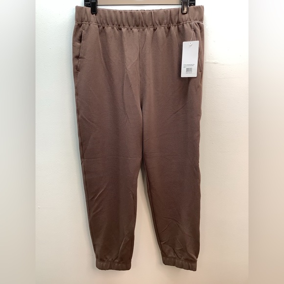 Fit Collective Size Large Brown Ribbed Jogger Pants. New With Tags. - Picture 1 of 6